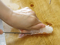 手長エビのさばき方2