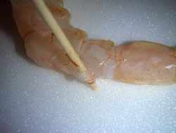 背わたのとり方　その１